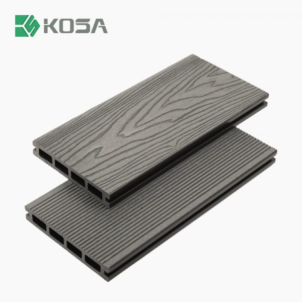 KSD-140H23-Charcoal 3D Embossed Decking