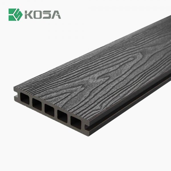 KSD-140H25 Anti-slip 3D embossed WPC decking