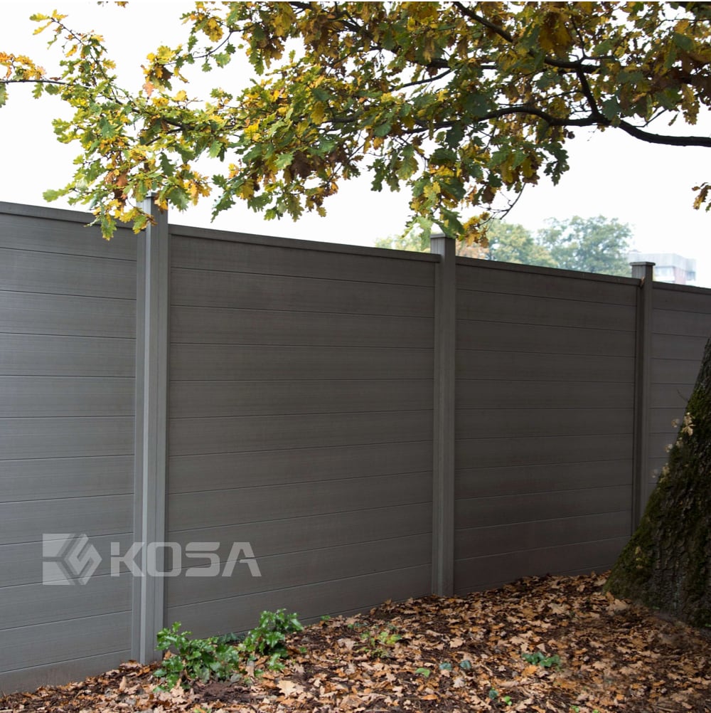 Outdoor composite privacy fence